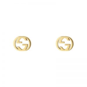 Gucci Interlocking G earrings in Yellow Gold
