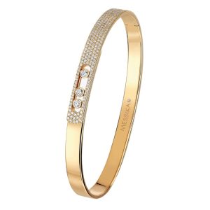 MESSIKA MOVE NOA PAVE BANGLE IN 18CT YELLOW GOLD